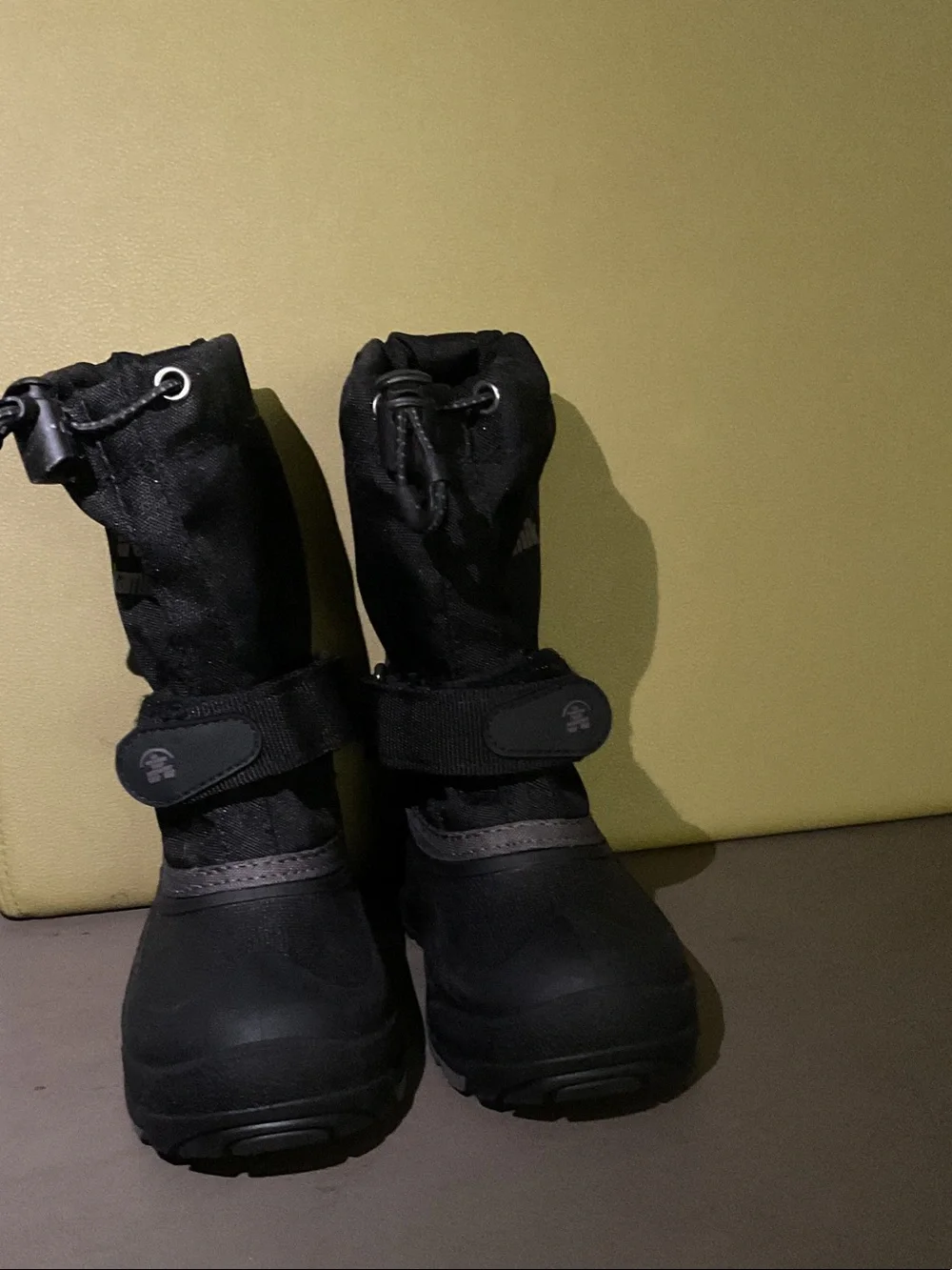 Kamik Black Kids' Snow Boots with Reflective Trim